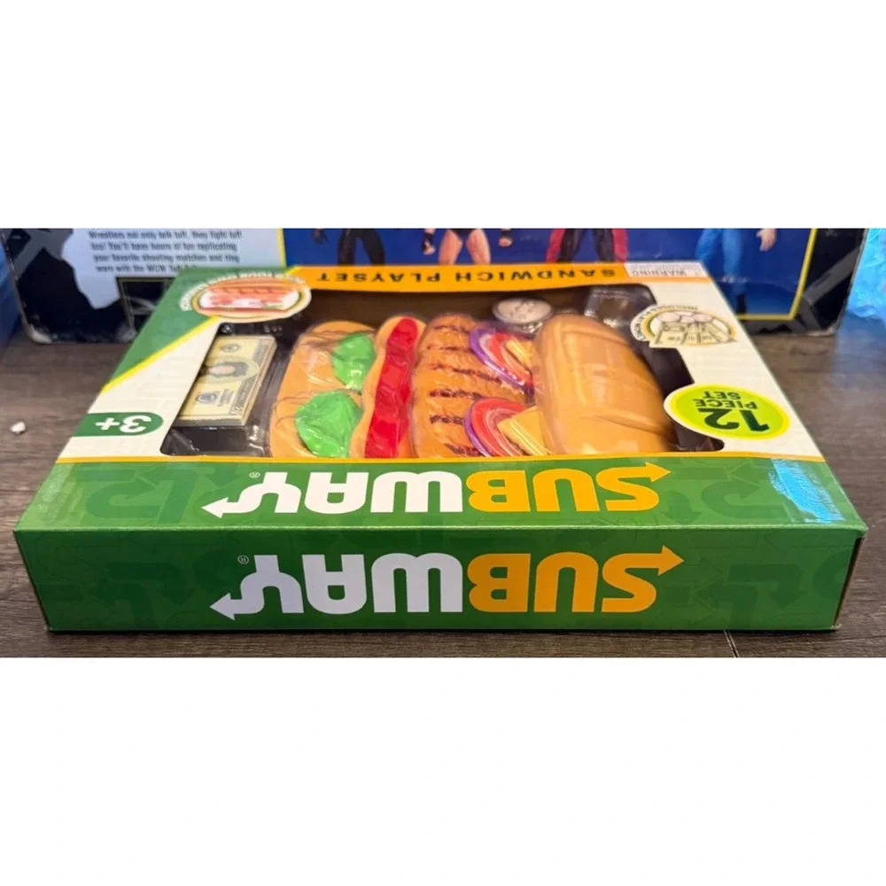 Subway Sandwich Playset World Tech Toys 12 Piece Build Your Own Sub Toy 36196